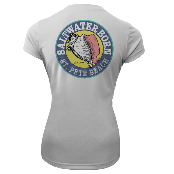 St. Pete Beach, FL "Life is Better At The Beach" Turtle Women's Short Sleeve UPF 50+ Dry-Fit Shirt