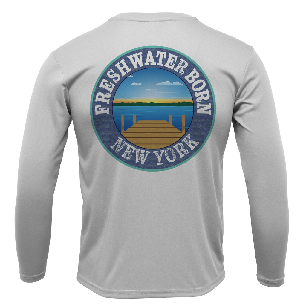 New York USA Freshwater Born Men's Long Sleeve UPF 50+ Dry-Fit Shirt – Saltwater  Born