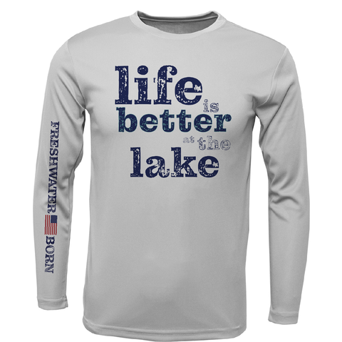 Texas "Life is Better at the Lake" Men's Long Sleeve UPF 50+ Dry-Fit Shirt