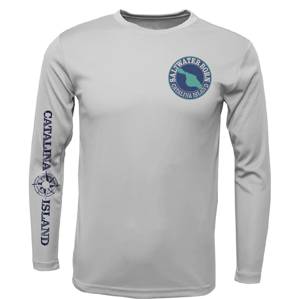 Catalina Island, CA Kraken Boy's Long Sleeve UPF 50+ Dry-Fit Shirt