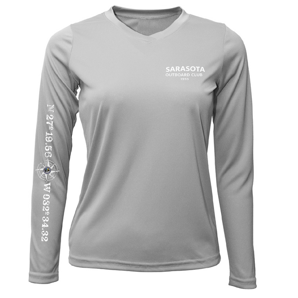Sarasota Outboard Club 1955 Women's Long Sleeve UPF 50+ Dry-Fit Shirt