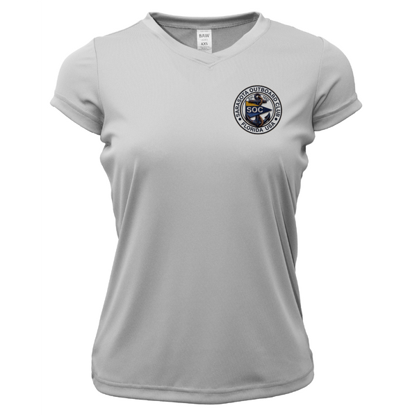 Sarasota Outboard Club Classic Women's Short Sleeve UPF 50+ Dry-Fit Shirt