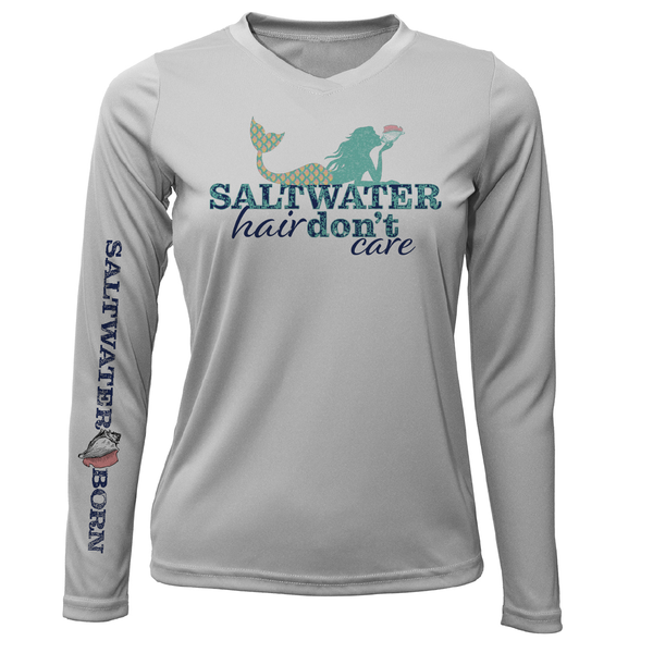Pensacola, FL "Saltwater Hair Don't Care" Long Sleeve UPF 50+ Dry-Fit Shirt