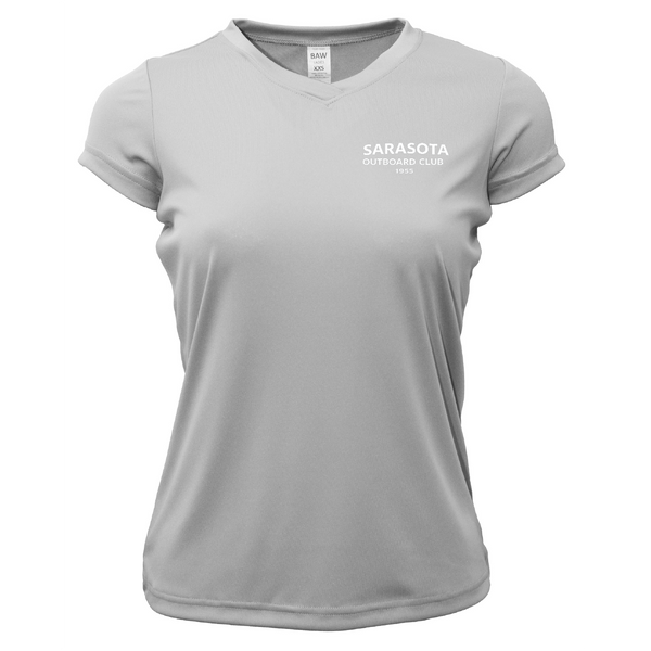 Sarasota Outboard Club 1955 Women's Short Sleeve UPF 50+ Dry-Fit Shirt