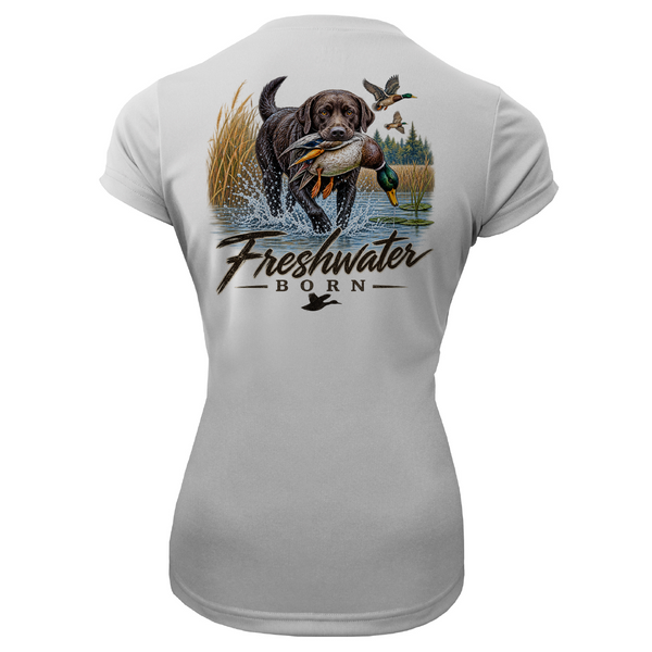 Freshwater Born Marsh Born Women's Short Sleeve UPF 50+ Dry-Fit Shirt