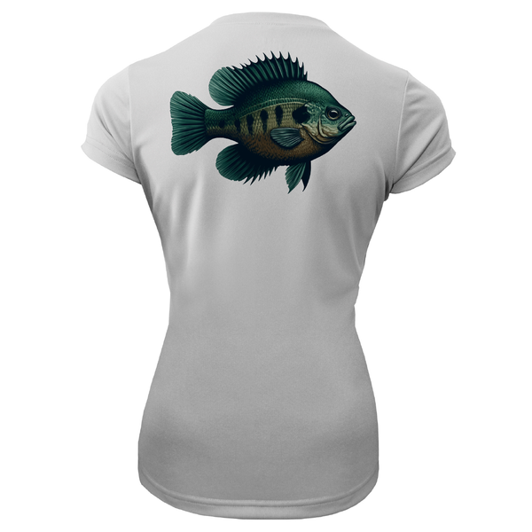 Florida Freshwater Born Bluegill Women's Short Sleeve UPF 50+ Dry-Fit Shirt