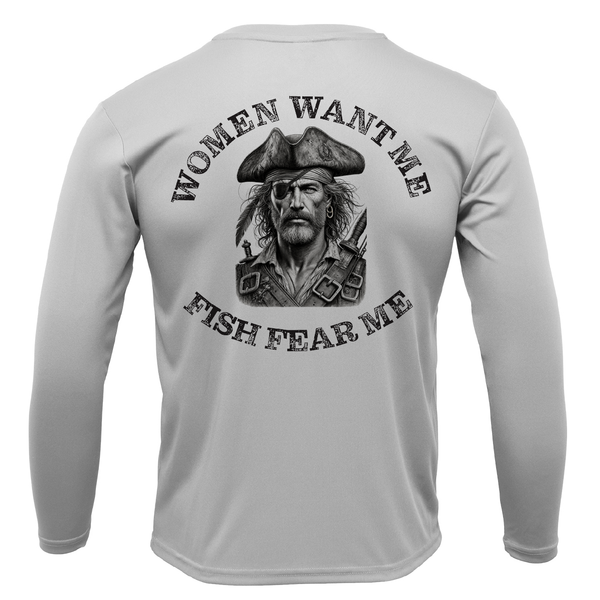 Tampa Bay "Women Want Me, Fish Fear Me" Men's Long Sleeve UPF 50+ Dry-Fit Shirt