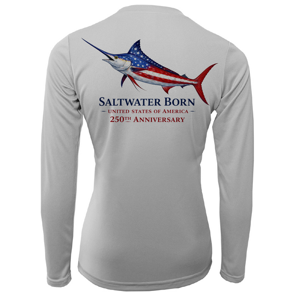 250th Anniversary Action Marlin Women's Long Sleeve UPF 50+ Dry-Fit Shirt