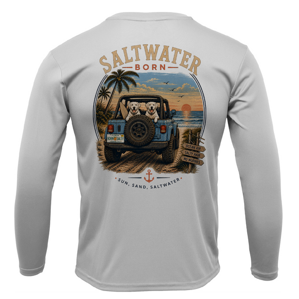 Saltwater Born Labs Men's Long Sleeve UPF 50+ Dry-Fit Shirt