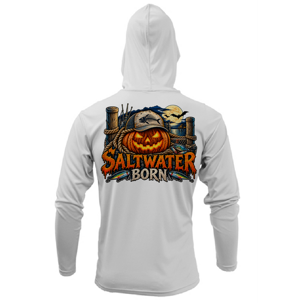 Spooky Seas Boy's Long Sleeve UPF 50+ Dry-Fit Hoodie