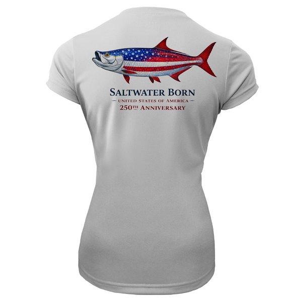 250th Anniversary Action Tarpon Women's Short Sleeve UPF 50+ Dry-Fit Shirt