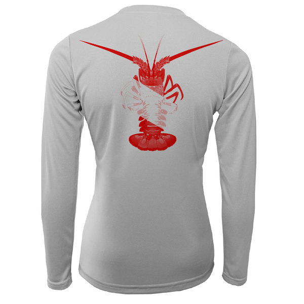 Florida Keys Scuba Lobster Women's Long Sleeve UPF 50+ Dry-Fit Shirt