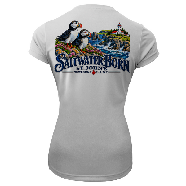 St. John's, Newfoundland Puffins Women's Short Sleeve UPF 50+ Dry-Fit Shirt