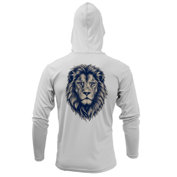 Safari Born, South Africa Lion Men's Long Sleeve UPF 50+ Dry-Fit Hoodie