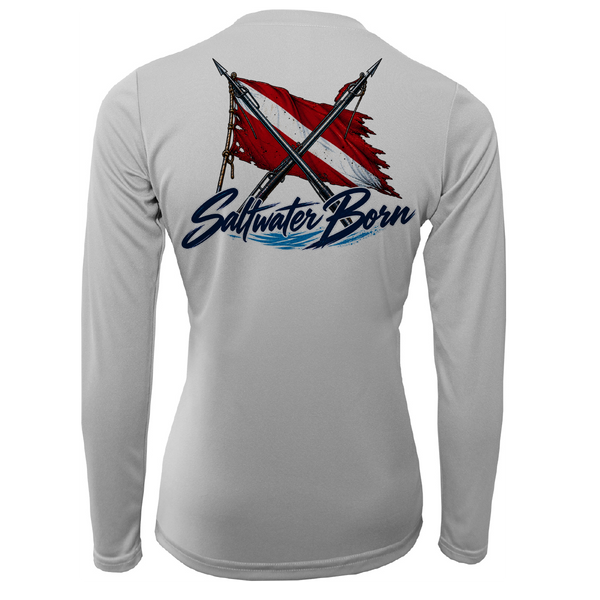 Saltwater Born Spear Life Women's Long Sleeve UPF 50+ Dry-Fit Shirt