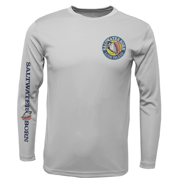 Long Island, NY Lighthouse Men's Long Sleeve UPF 50+ Dry-Fit Shirt