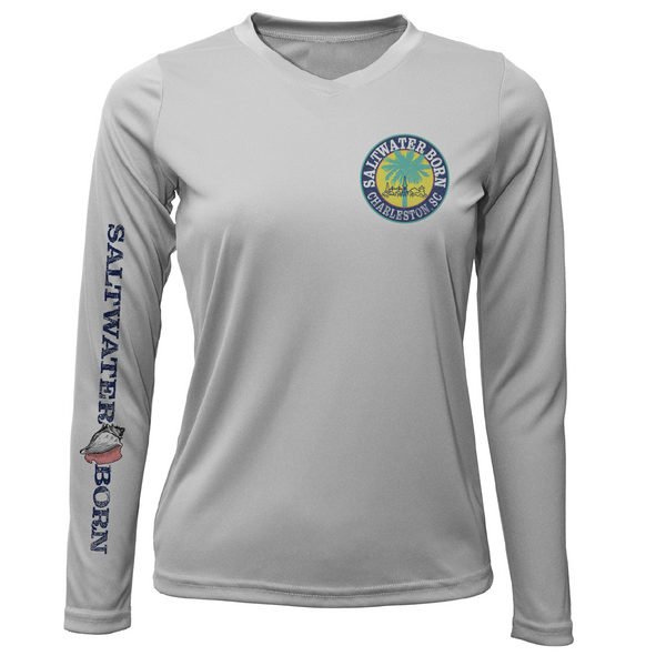 Charleston, SC Kraken Palmetto Logo Women's Long Sleeve UPF 50+ Dry-Fit Shirt