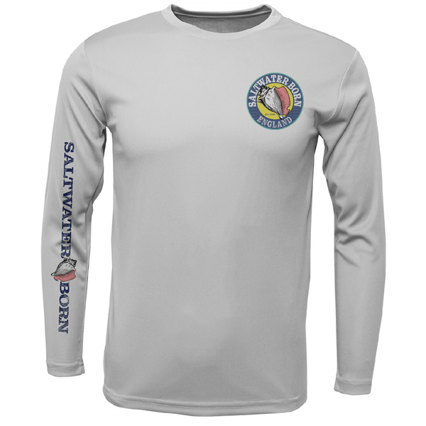 Saltwater Born England Cod Men's Long Sleeve UPF 50+ Dry-Fit Shirt