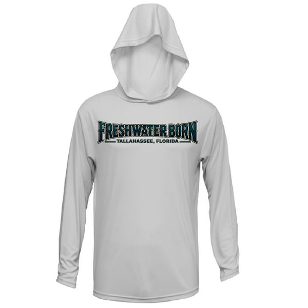Tallahassee, FL Freshwater Born Largemouth Bass Men's Long Sleeve UPF 50+ Dry-Fit Hoodie