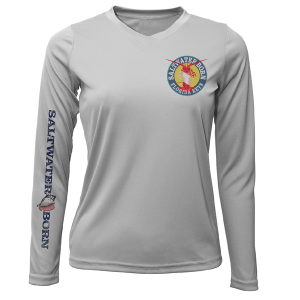 Florida Keys Scuba Lobster Women's Long Sleeve UPF 50+ Dry-Fit Shirt