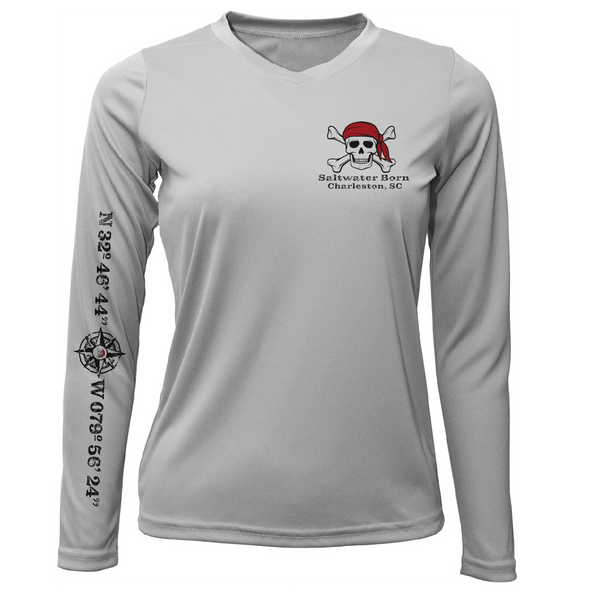 Charleston, SC "All For Rum and Rum For All" Women's Long Sleeve UPF 50+ Dry-Fit Shirt