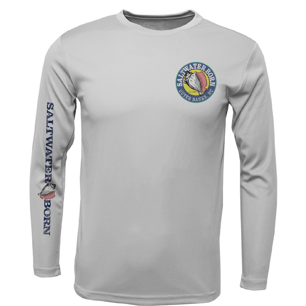 Outer Banks, NC Beach Jeep Men's Long Sleeve UPF 50+ Dry-Fit Shirt