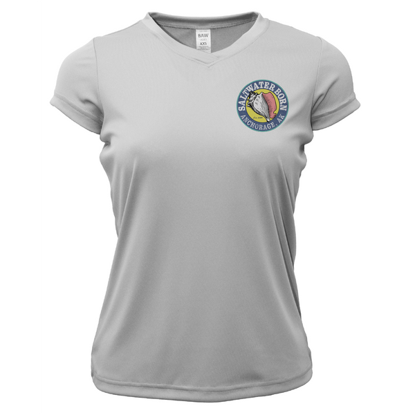 Anchorage, AK Bush Plane Women's Short Sleeve UPF 50+ Dry-Fit Shirt