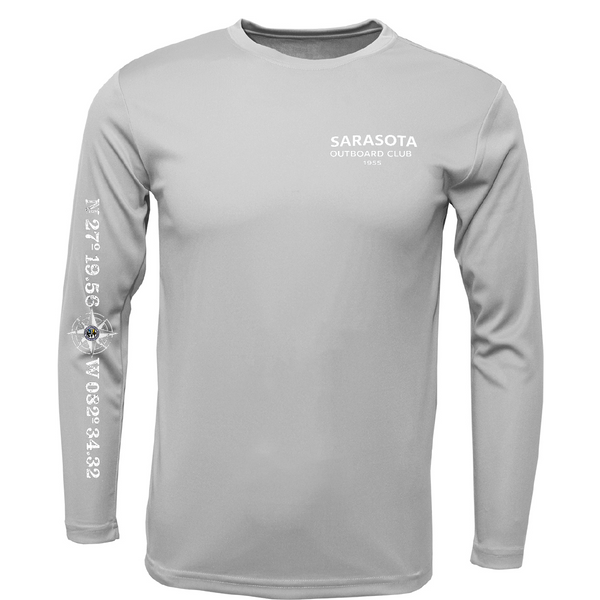 Sarasota Outboard Club 1955 Men's Long Sleeve UPF 50+ Dry-Fit Shirt