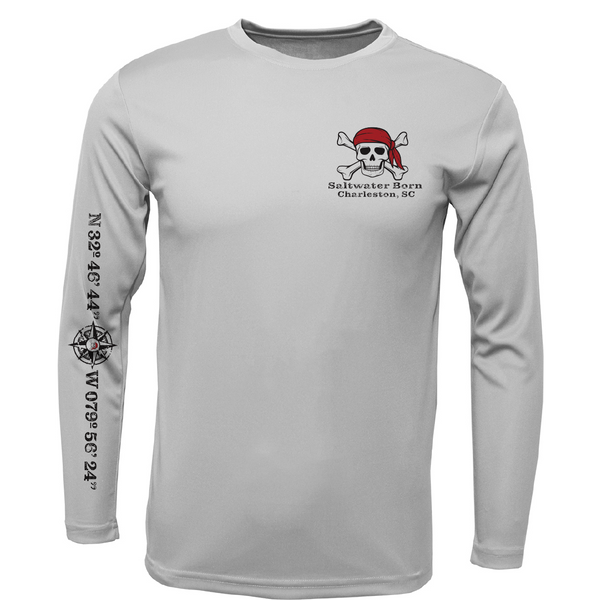 Charleston, SC "All For Rum and Rum For All" Men's Long Sleeve UPF 50+ Dry-Fit Shirt