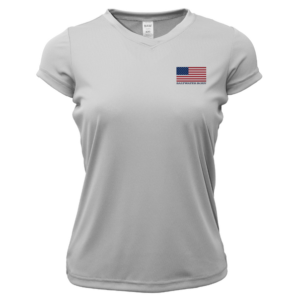 250th Anniversary Action Tarpon Women's Short Sleeve UPF 50+ Dry-Fit Shirt