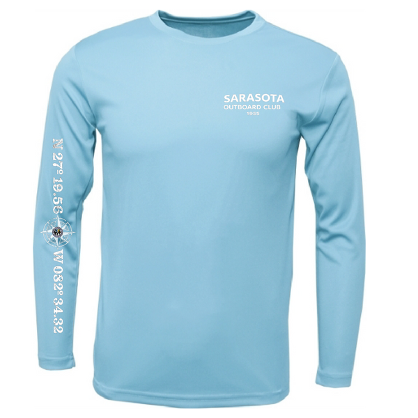 Sarasota Outboard Club 1955 Men's Long Sleeve UPF 50+ Dry-Fit Shirt