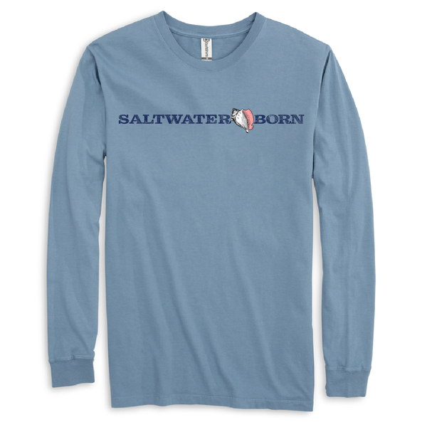 Saltwater Born Women's Seahorse Cotton Long Sleeve Shirt