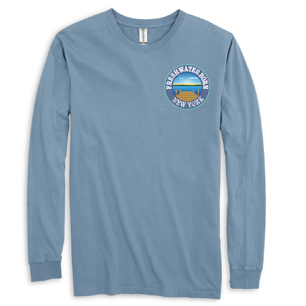 New York Freshwater Born Kraken Men's Cotton Long Sleeve Shirt