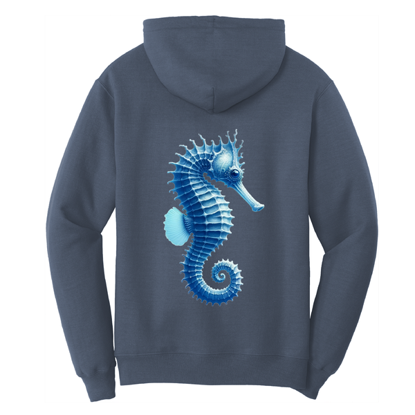 Saltwater Born Seahorse Women's Cotton Hoodie