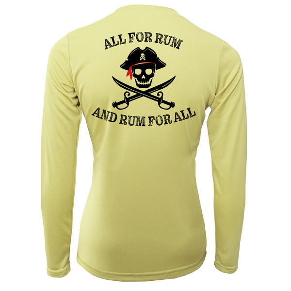 Charleston, SC "All For Rum and Rum For All" Women's Long Sleeve UPF 50+ Dry-Fit Shirt