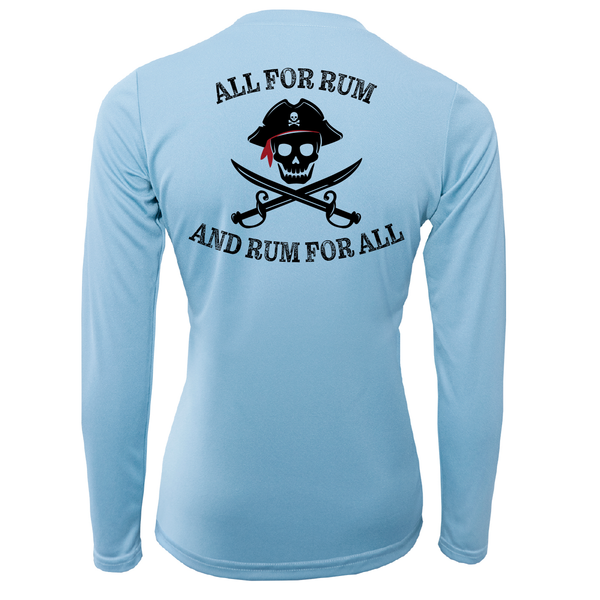 Charleston, SC "All For Rum and Rum For All" Women's Long Sleeve UPF 50+ Dry-Fit Shirt