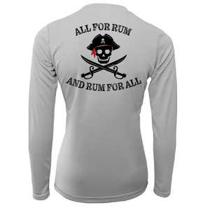 Charleston, SC "All For Rum and Rum For All" Women's Long Sleeve UPF 50+ Dry-Fit Shirt