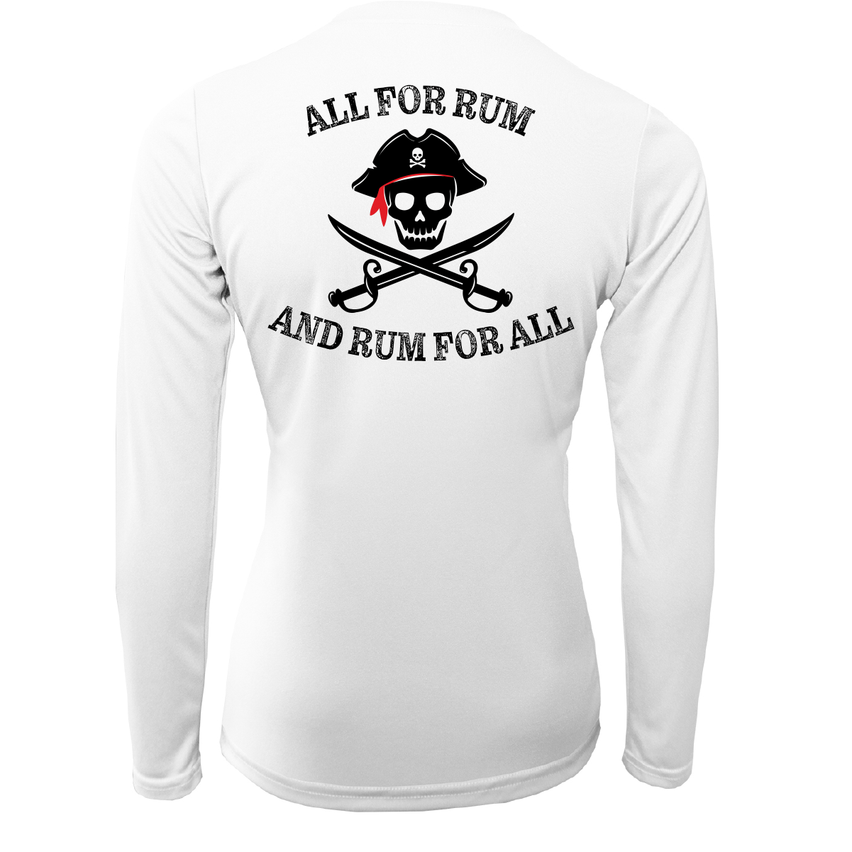 Florida Freshwater Born "All For Rum and Rum For All" Women's Long Sleeve UPF 50+ Dry-Fit Shirt