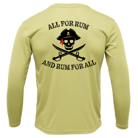 New York Freshwater Born "All For Rum and Rum For All" Men's Long Sleeve UPF 50+ Dry-Fit Shirt