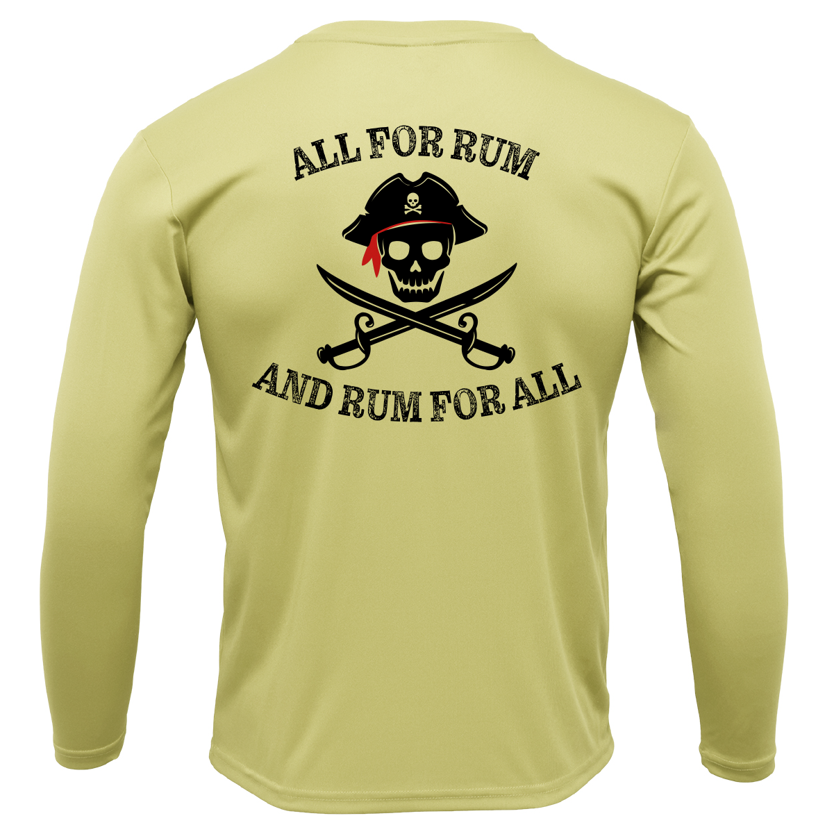 Florida Freshwater Born "All For Rum and Rum For All" Camisa de manga larga UPF 50+ Dry-Fit