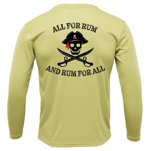 Florida Freshwater Born "All For Rum and Rum For All" Camisa de manga larga UPF 50+ Dry-Fit
