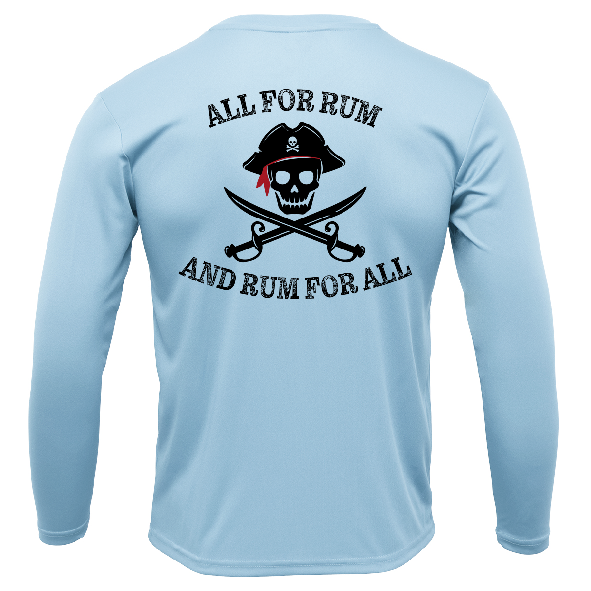 Charleston, SC "All For Rum and Rum For All" Men's Long Sleeve UPF 50+ Dry-Fit Shirt