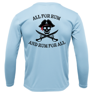 Charleston, SC "All For Rum and Rum For All" Men's Long Sleeve UPF 50+ Dry-Fit Shirt