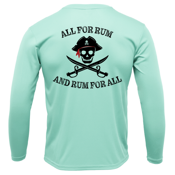 Florida Freshwater Born "All For Rum and Rum For All" Girl's Long Sleeve UPF 50+ Dry-Fit Shirt