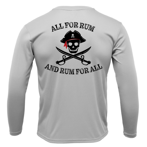 Georgia Freshwater Born "All For Rum and Rum For All" Men's Long Sleeve UPF 50+ Dry-Fit Shirt