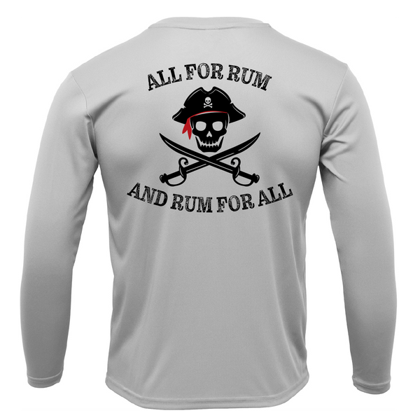 Charleston, SC "All For Rum and Rum For All" Men's Long Sleeve UPF 50+ Dry-Fit Shirt