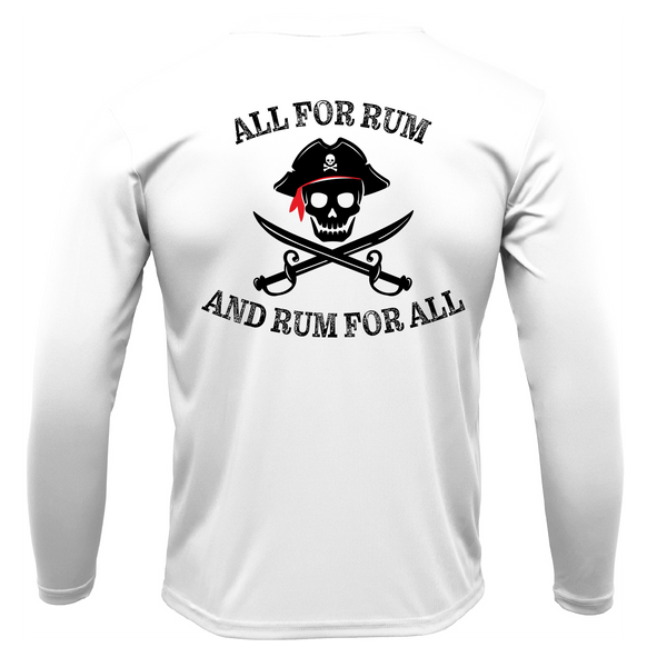 Florida Freshwater Born "All For Rum and Rum For All" Girl's Long Sleeve UPF 50+ Dry-Fit Shirt