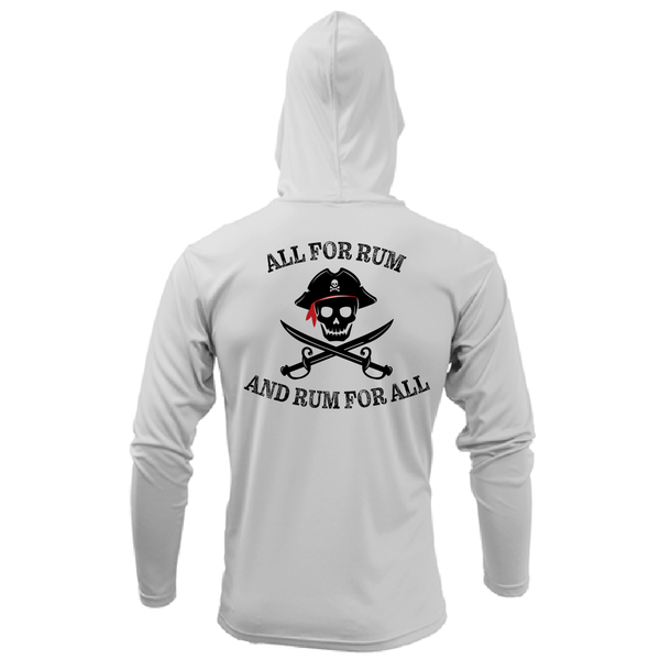 New York Freshwater Born "All For Rum and Rum For All" Men's Long Sleeve UPF 50+ Dry-Fit Hoodie