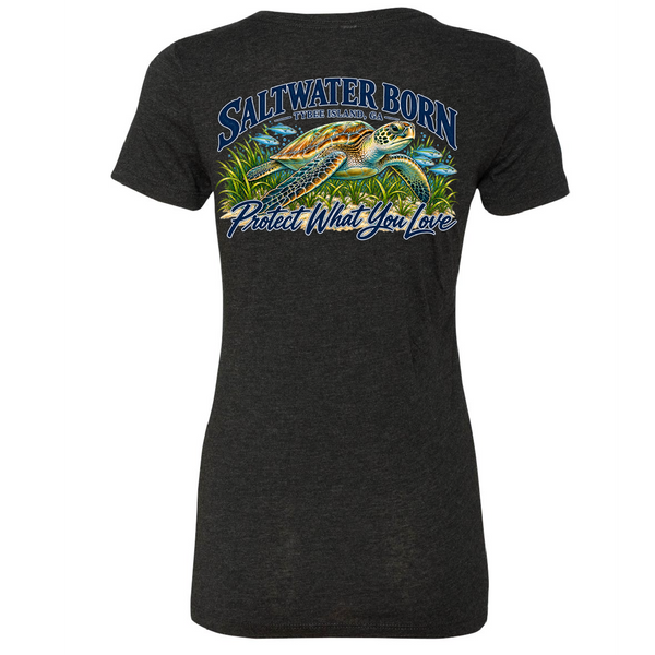 Tybee Island, GA Protect What You Love Women's Triblend Tee