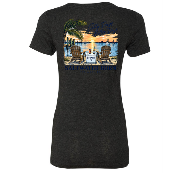 Stuart, FL Salty Days Better Days Women's Triblend Tee